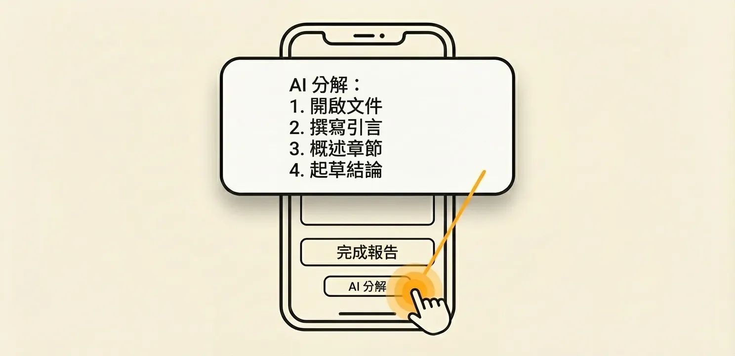 使用 Dopamind AI 將任務拆解為微步驟